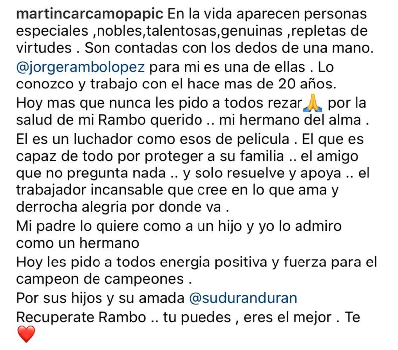 Querido director de Canal 13 está grave por el Covid