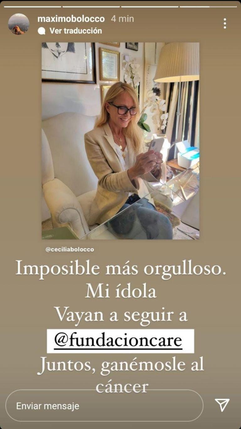 Máximo Menem celebra importante logro de Cecilia Bolocco