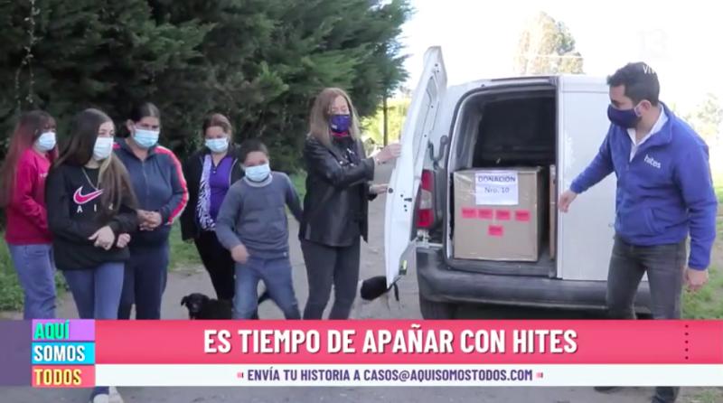 Hites se activó por niños del campamento Avenida Estación