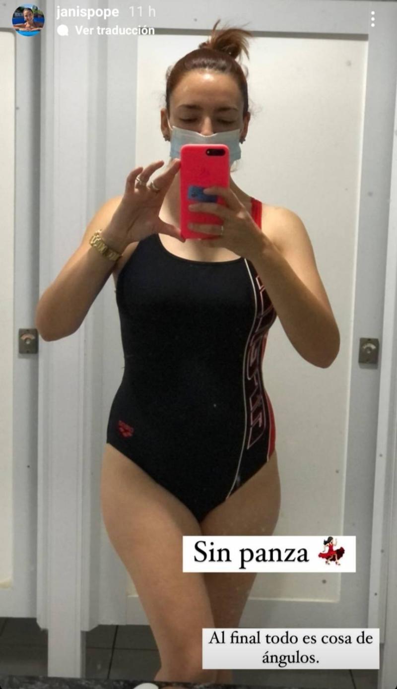 Janis Pope publica fotos mostrando su pancita de embarazo