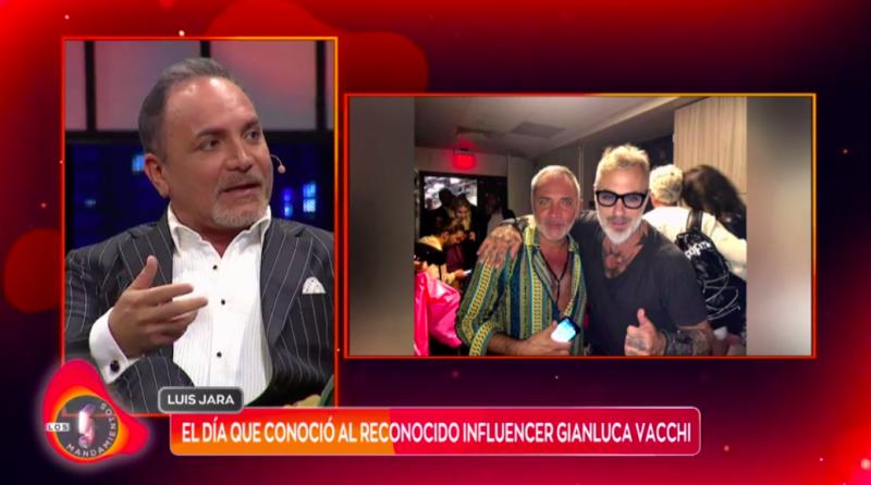 Luis Jara detalló la noche en que conoció a Gianluca Vacchi