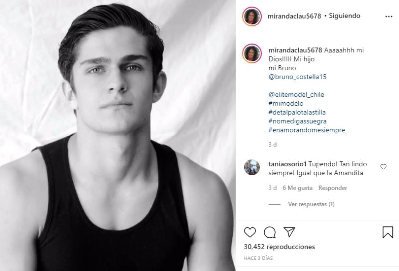 Hijo de Claudia Miranda y Omar Costella destaca como modelo