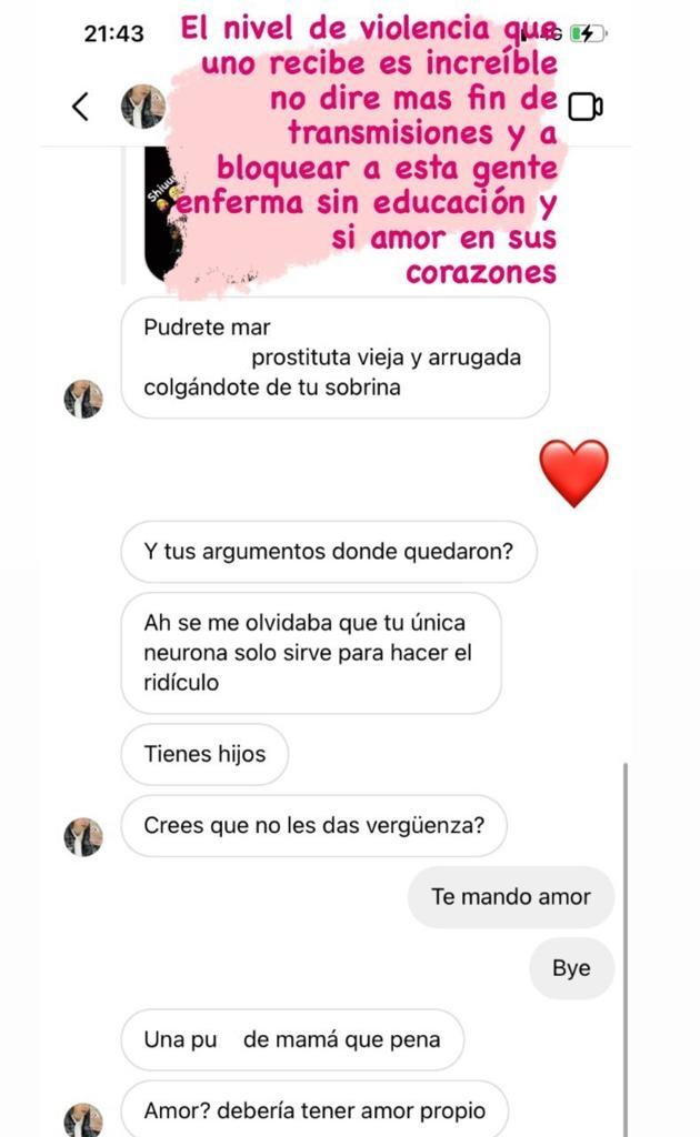 Tía de Paloma Mami es atacada por criticar violencia en marchas