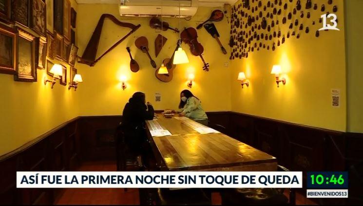 Así fue la primera noche sin toque de queda