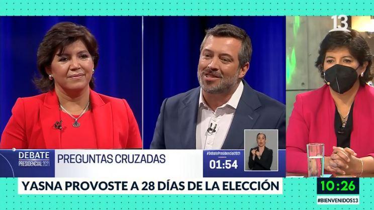 Provoste se refirió a tenso cruce que vivió con Sichel en debate presidencial