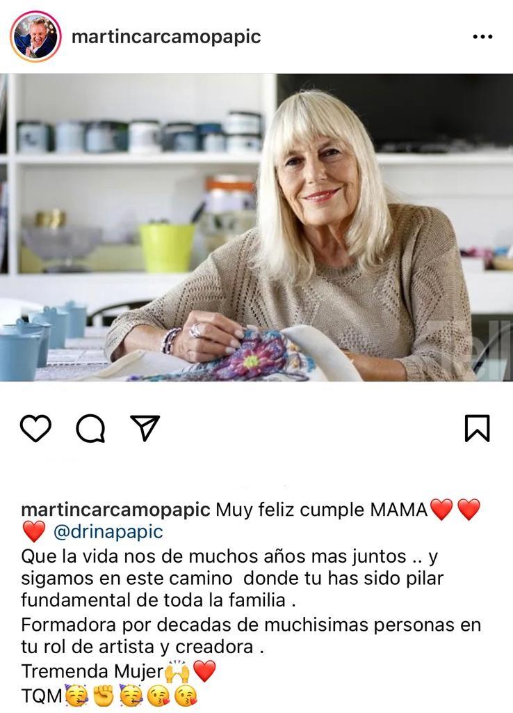 “Estupenda”: Martín Cárcamo encanta con foto de su madre