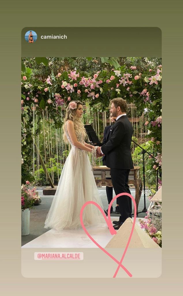 Mariana Alcalde se casó con hombre que conoció en abril