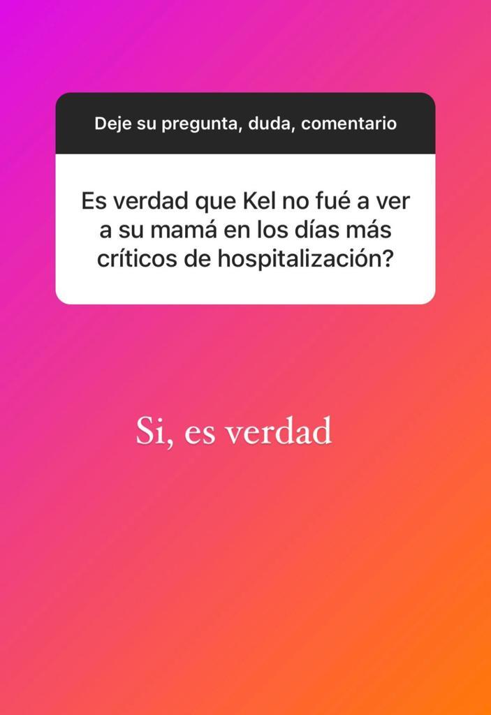 Aseguran que Kel Calderón no visitó a su madre en días críticos