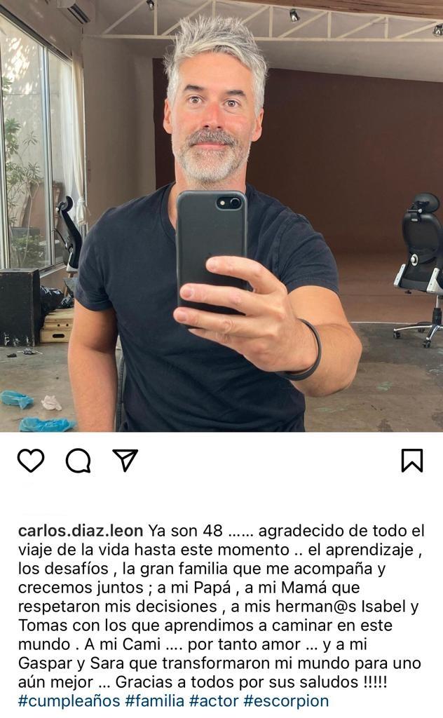 Carlos Díaz celebra su cumpleaños con foto al natural