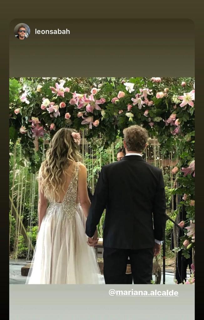 Mariana Alcalde se casó con hombre que conoció en abril