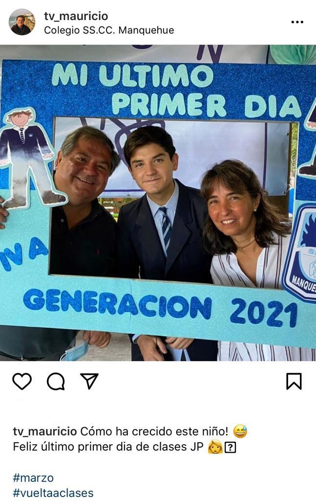 Mauricio Bustamante celebra logro de su hijo clon