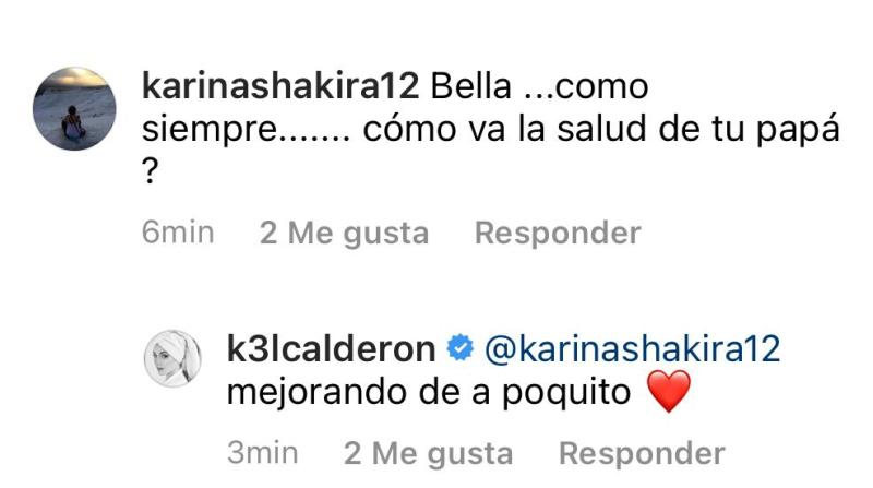 Kel Calderón actualiza estado de su padre desde Francia
