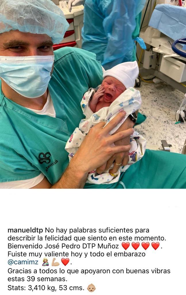 Manuel de Tezanos anuncia el nacimiento de su hijo