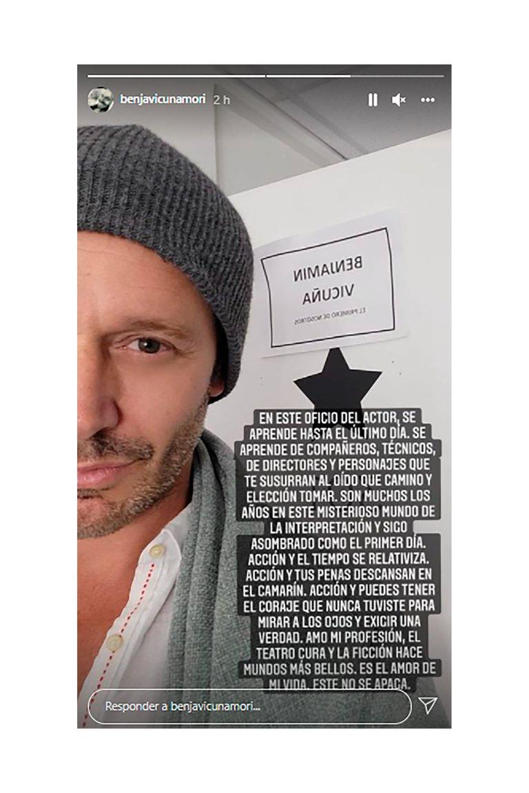 Benjamín Vicuña hace potente reflexión a tres meses del quiebre con China Suárez