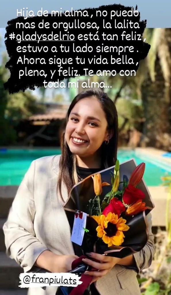 Hija de Gladys del Río alivia su pena con importante logro