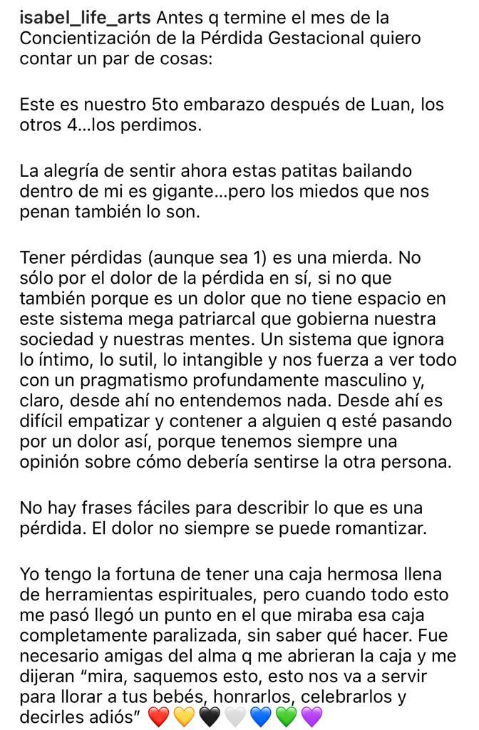 Actriz Isabel Ruiz revela drama personal al mostrar su embarazo