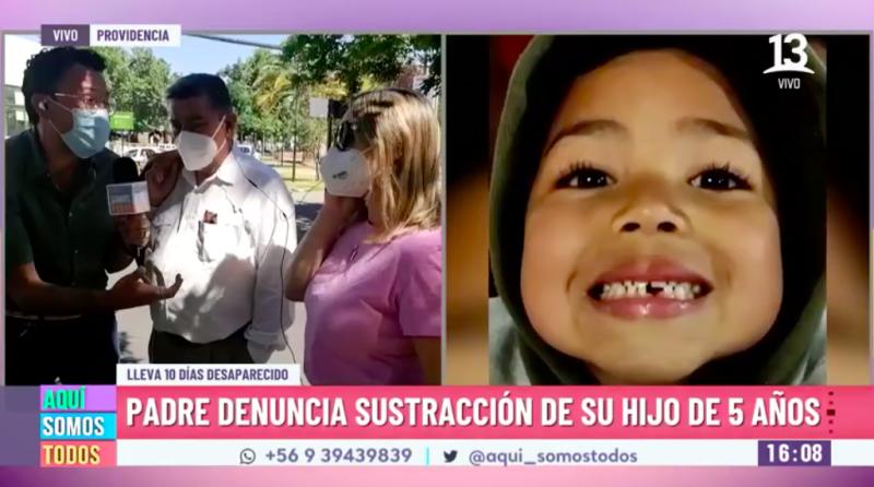 Padre denuncia la sustracción de su hijo de 5 años