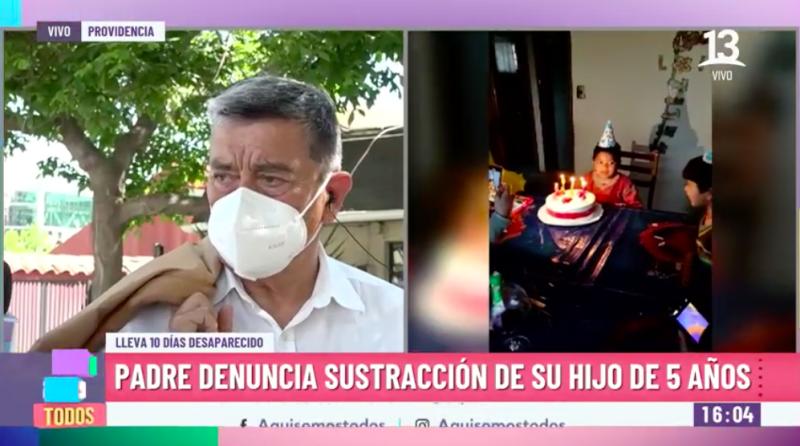 Padre denuncia la sustracción de su hijo de 5 años