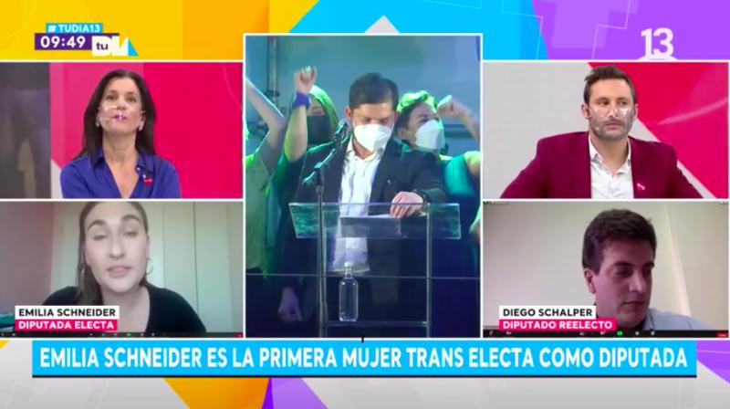 Emilia Schneider es la primera mujer trans electa como diputada