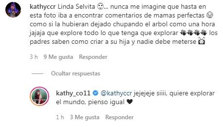 Kathy Contreras es criticada por foto de su hija al aire libre