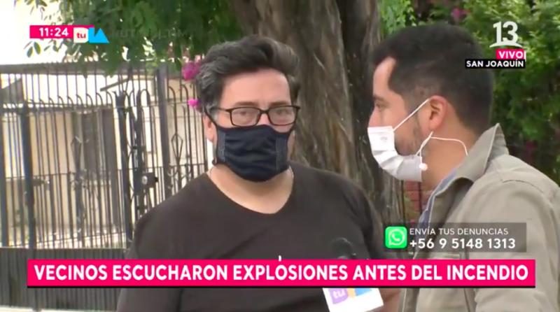 “Hay que darles una mano”: Vecino saca aplausos tras ayudar a bomberos durante incendio