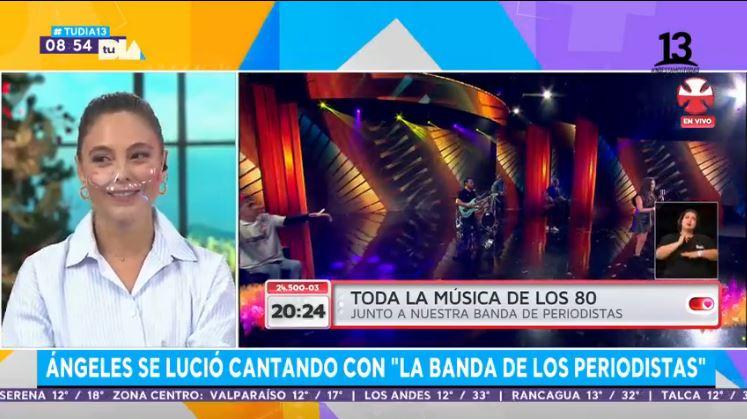 Ángeles Araya entregó detalles del backstage de su presentación en Teletón 2021