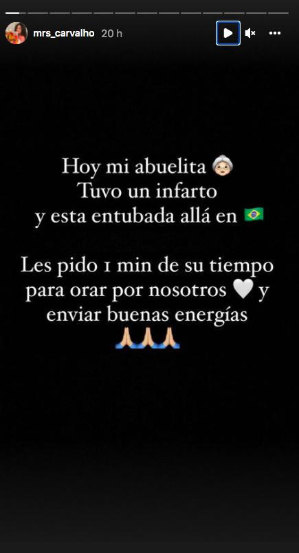 El duro momento de Michelle Carvalho tras muerte de su abuela