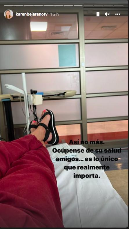 Karen Bejarano relata crisis de ansiedad que la dejó en la clínica