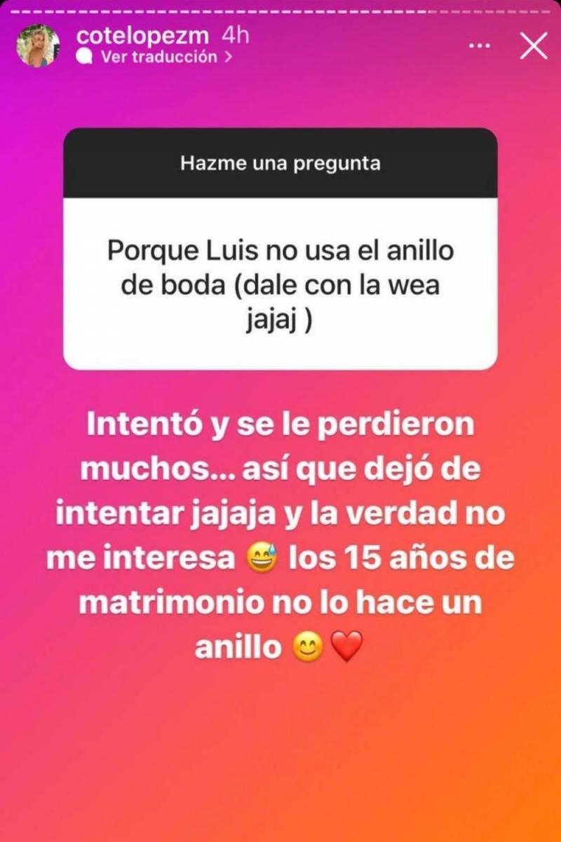 Coté López explica por qué Luis Jiménez no usa su anillo de matrimonio