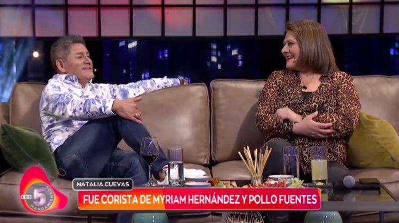 Natalia Cuevas recordó su paso como corista de Myriam Hernández y Pollo Fuentes