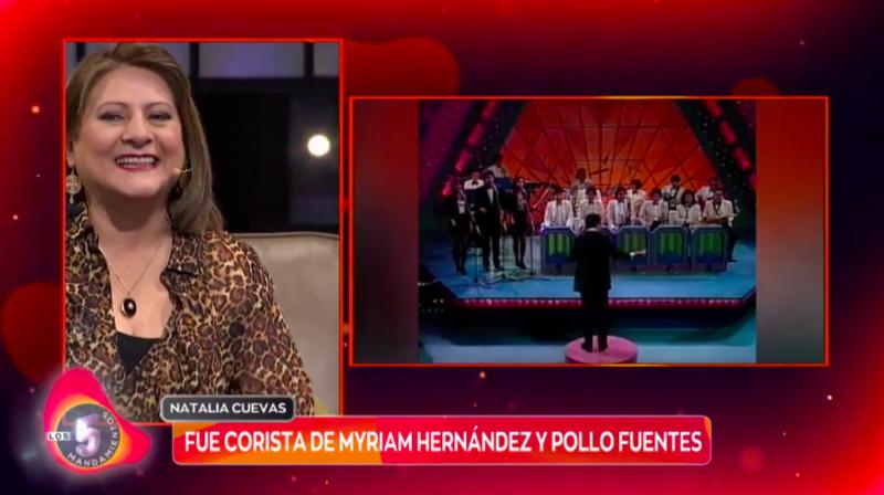 Natalia Cuevas recordó su paso como corista de Myriam Hernández y Pollo Fuentes