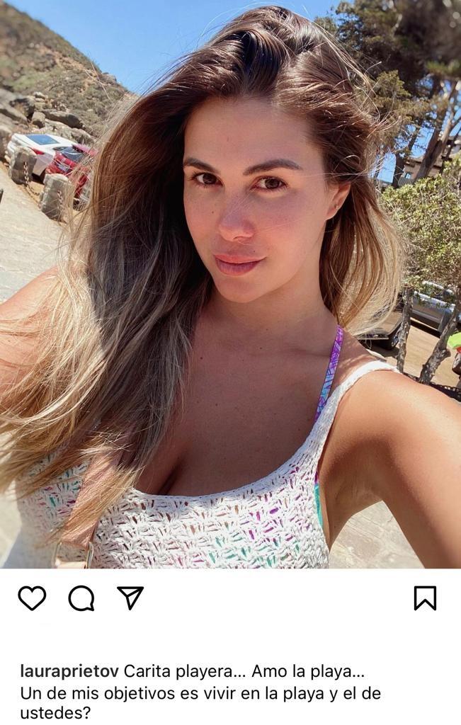 “Me caso”: Laura Prieto deslumbra con look natural desde la playa