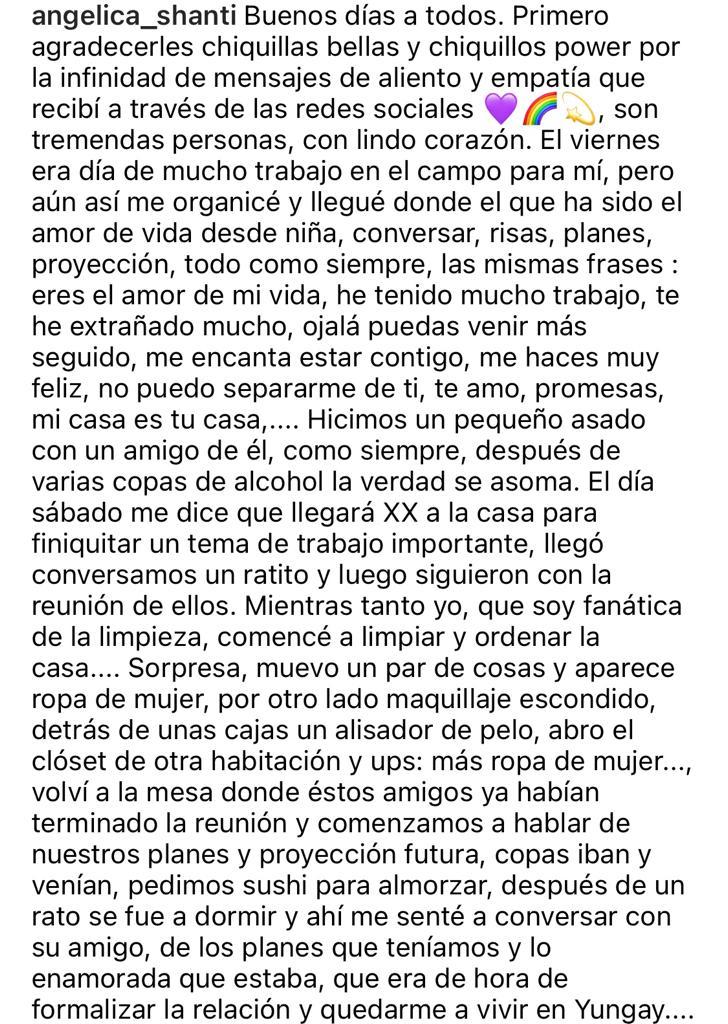 Angélica Sepúlveda agradece el apoyo de sus seguidores tras drama personal