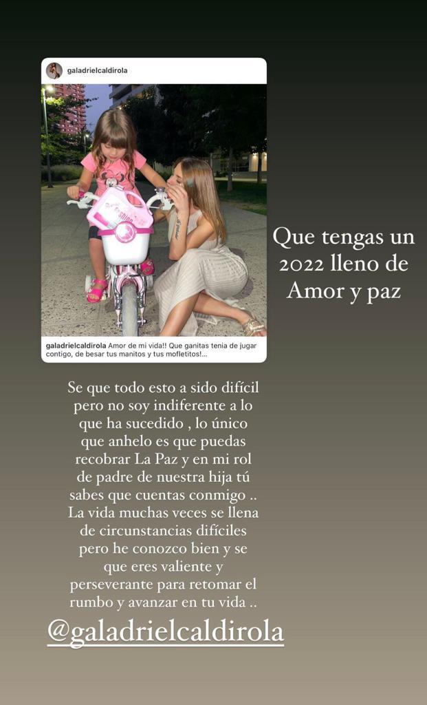 Mauricio Isla y Gala Caldirola sorprenden con tiernos mensajes