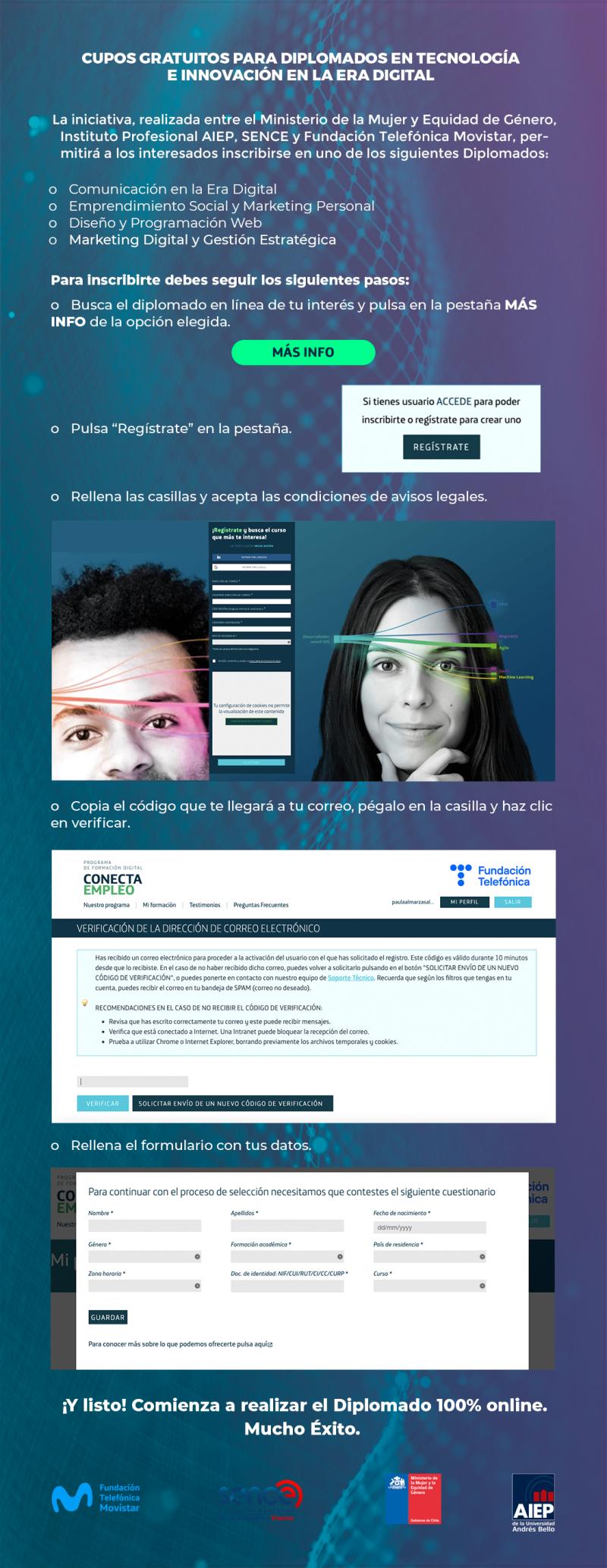 ¿Cómo postular?: Conozca los diplomados gratuitos y online disponibles