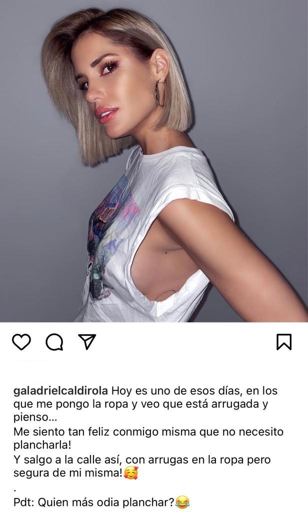“Feliz conmigo misma”: Gala Caldirola encanta con look arrugado