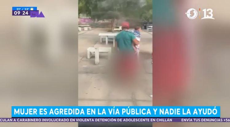 Mujer sufre violenta agresión en plena vía pública en Antofagasta