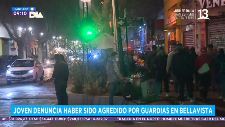 Joven denuncia haber sido agredido por guardias en Bellavista