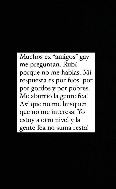 “Me aburrió la gente fea”: Los polémicos dichos de Rubí Galusky