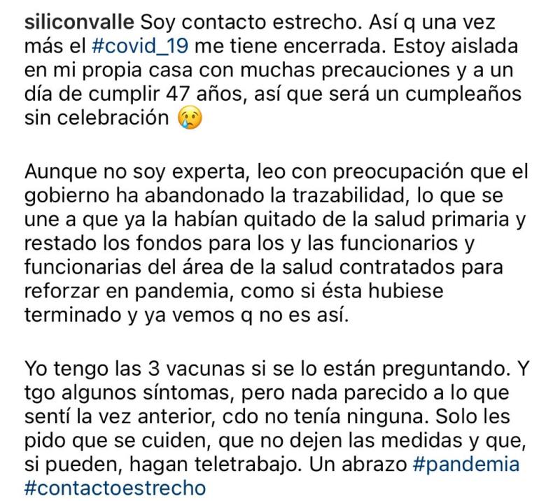 Ale Valle revela que pasará su cumpleaños aislada