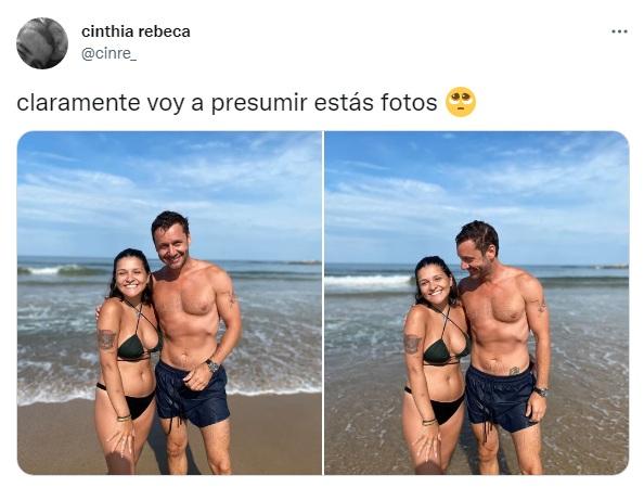 Joven se vuelve viral por fotos playeras con Benjamín Vicuña