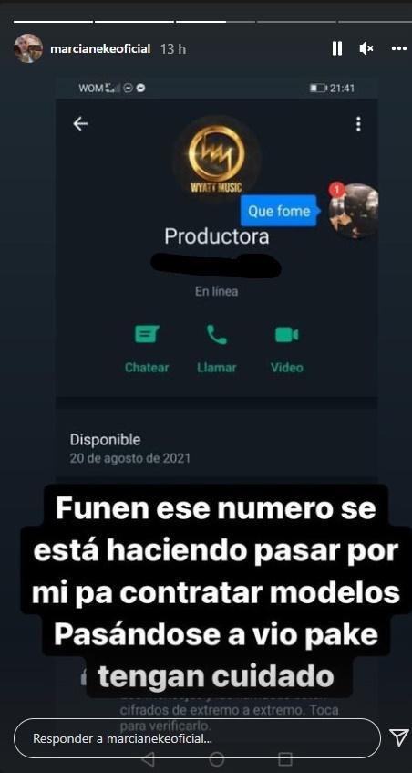 Pareja de Marcianeke confirma el quiebre de la relación