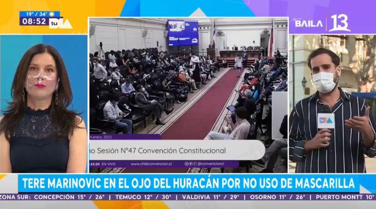 Teresa Marinovic en el ojo del huracán por no usar mascarilla