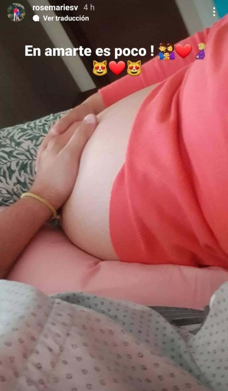 Rosemarie Dietz muestra su gran pancita de embarazo