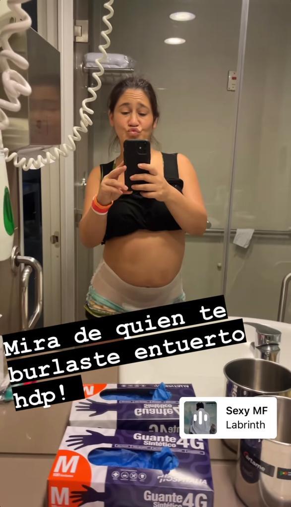 Belén Mora muestra su abdomen a días de haber sido madre