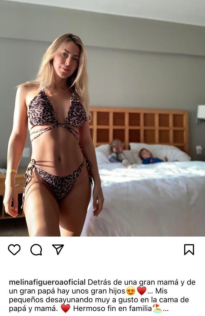 El feroz bikinazo de Melina Figueroa para hablar de sus hijos