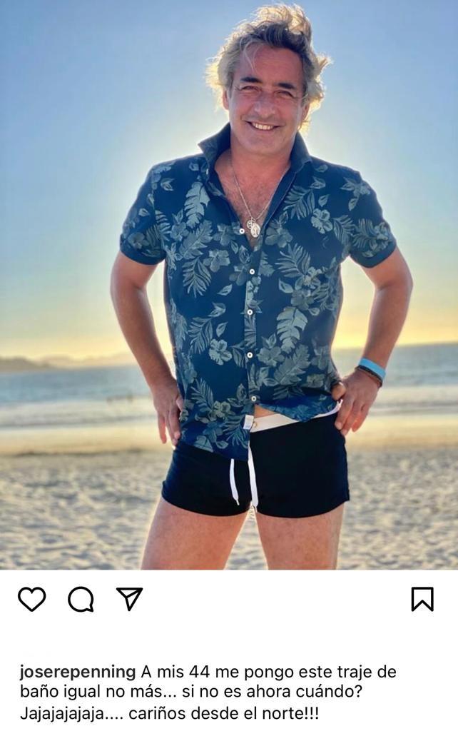 José Luis Repenning saca aplausos al mostrarse en traje de baño