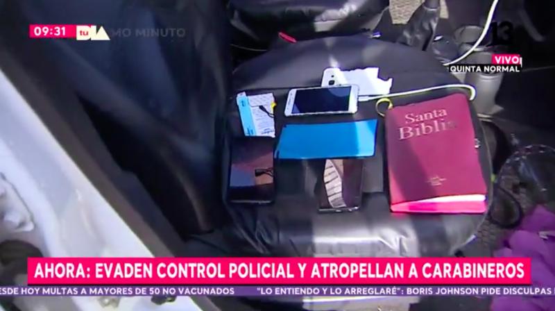 Delincuente atropella a Carabineros y se da a la fuga en Quinta Normal