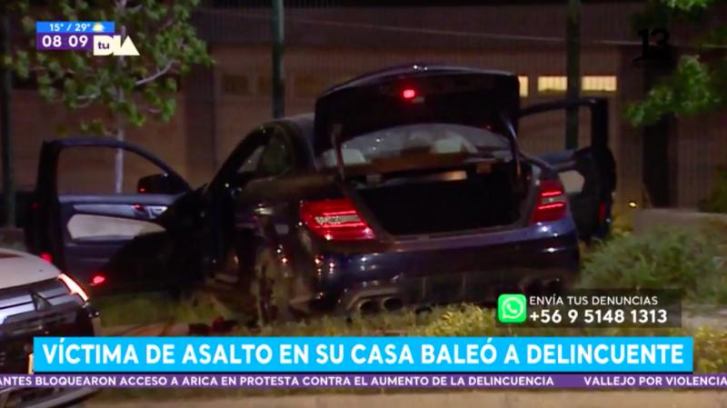 Hombre frustró asalto en su casa disparando a delincuentes