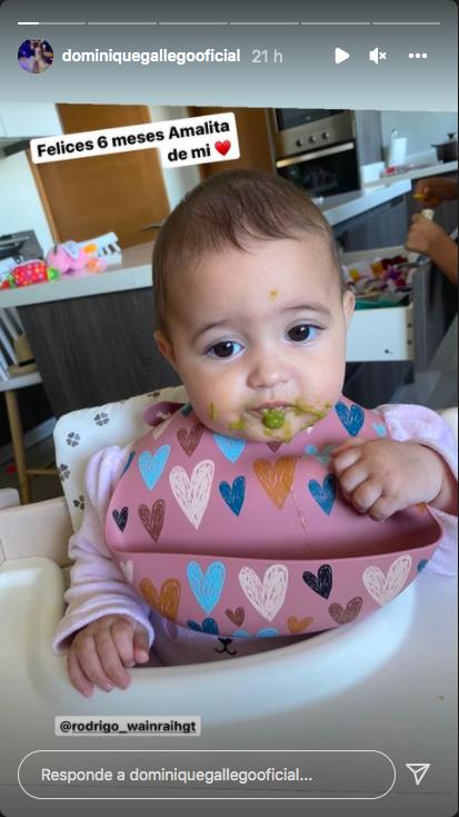 Dominique Gallego presentó al nuevo integrante de su familia